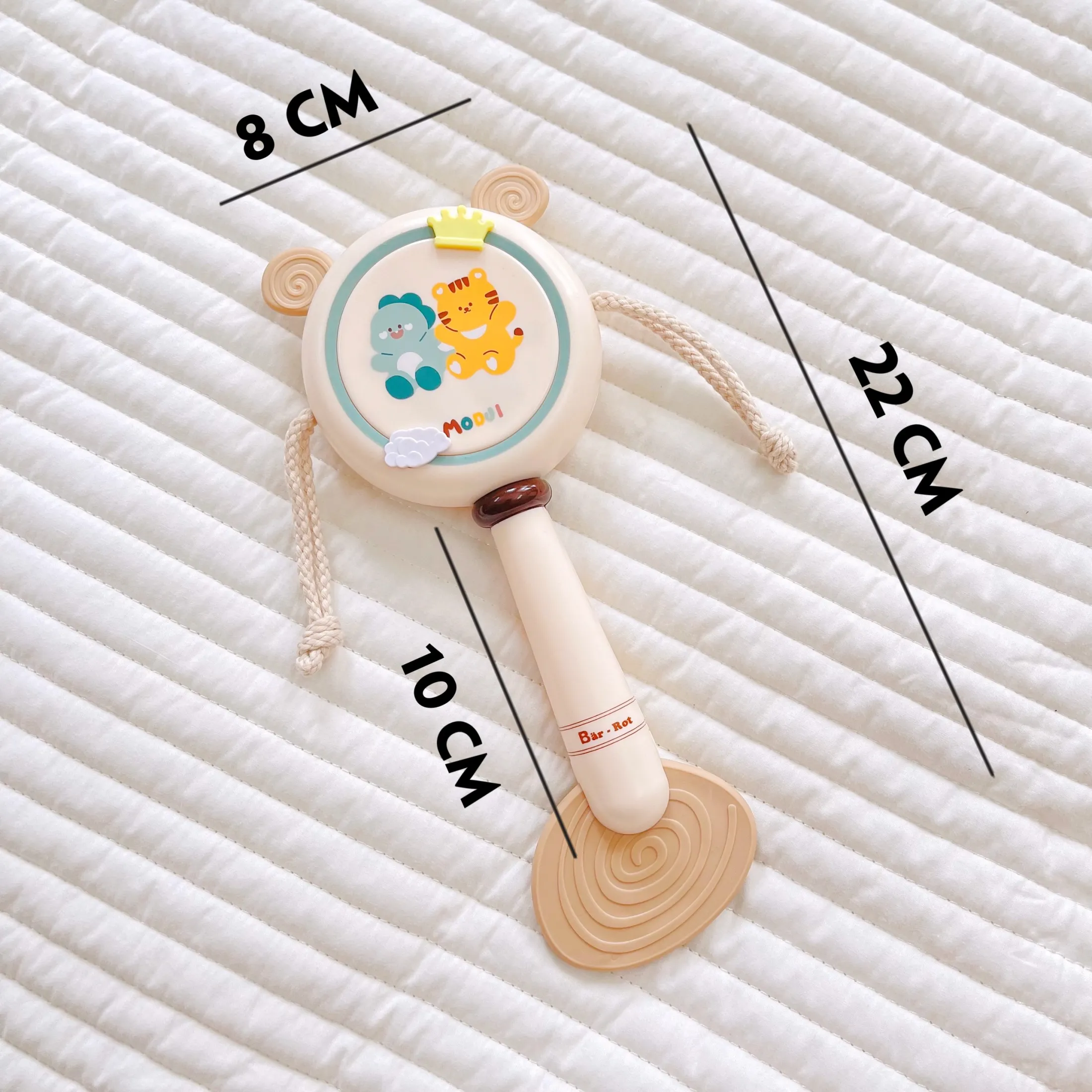 Trống lục lạc kiêm gặm nướu Modui Bar-rot - Ảnh 4