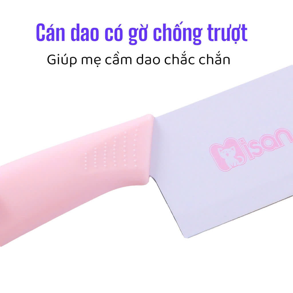 Bộ dao thớt Misan cao cấp 7 chi tiết chế biến đồ ăn dặm cho bé - Ảnh 7