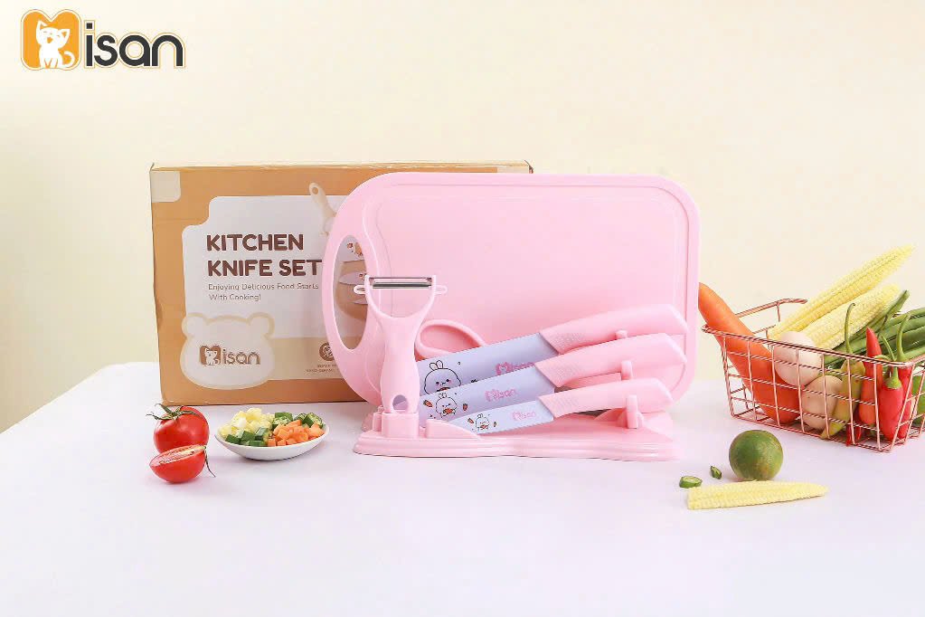 Bộ dao thớt Misan cao cấp 7 chi tiết chế biến đồ ăn dặm cho bé - Ảnh 11