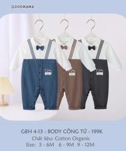 Bodysuit Công tử Cho bé trai