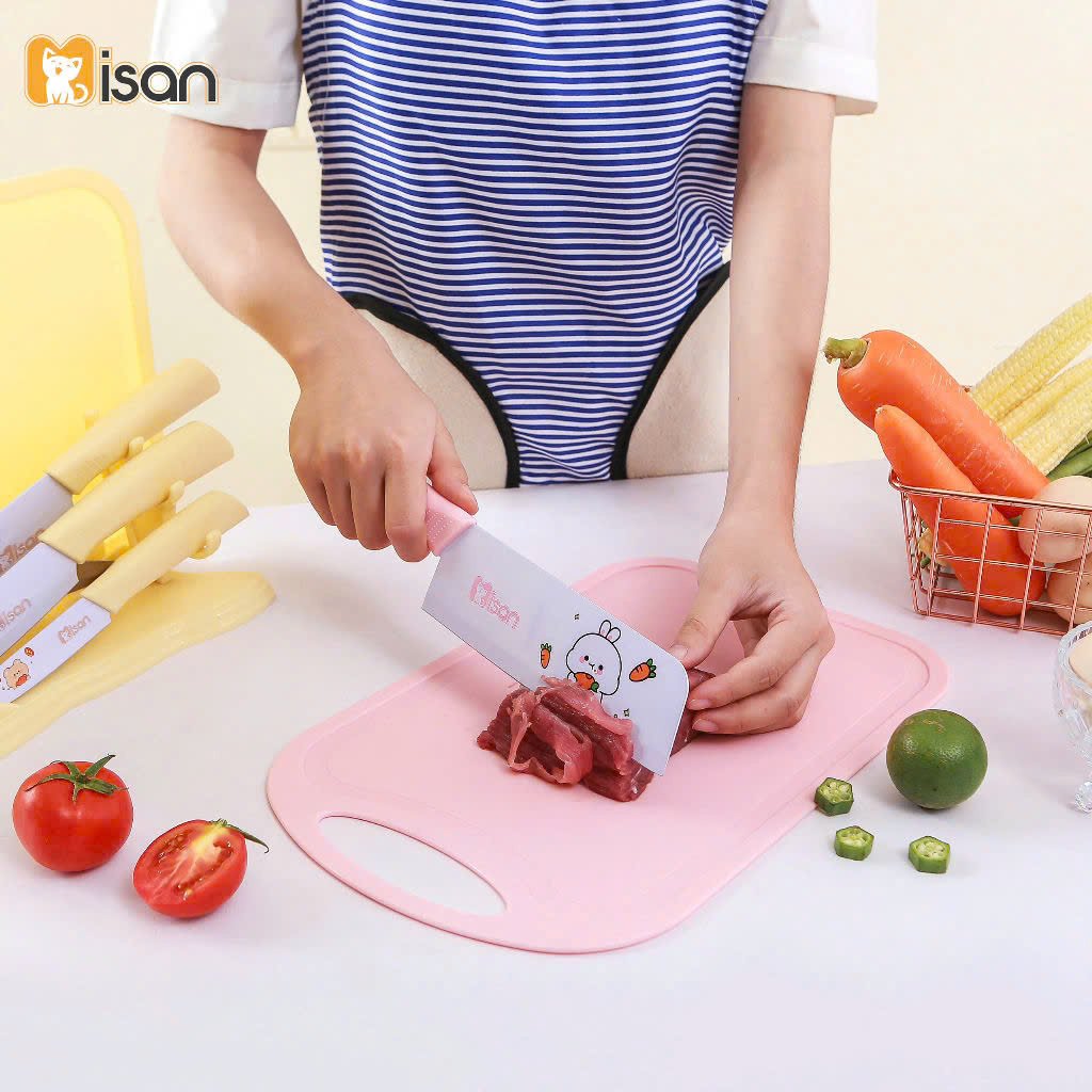 Bộ dao thớt Misan cao cấp 7 chi tiết chế biến đồ ăn dặm cho bé - Ảnh 3