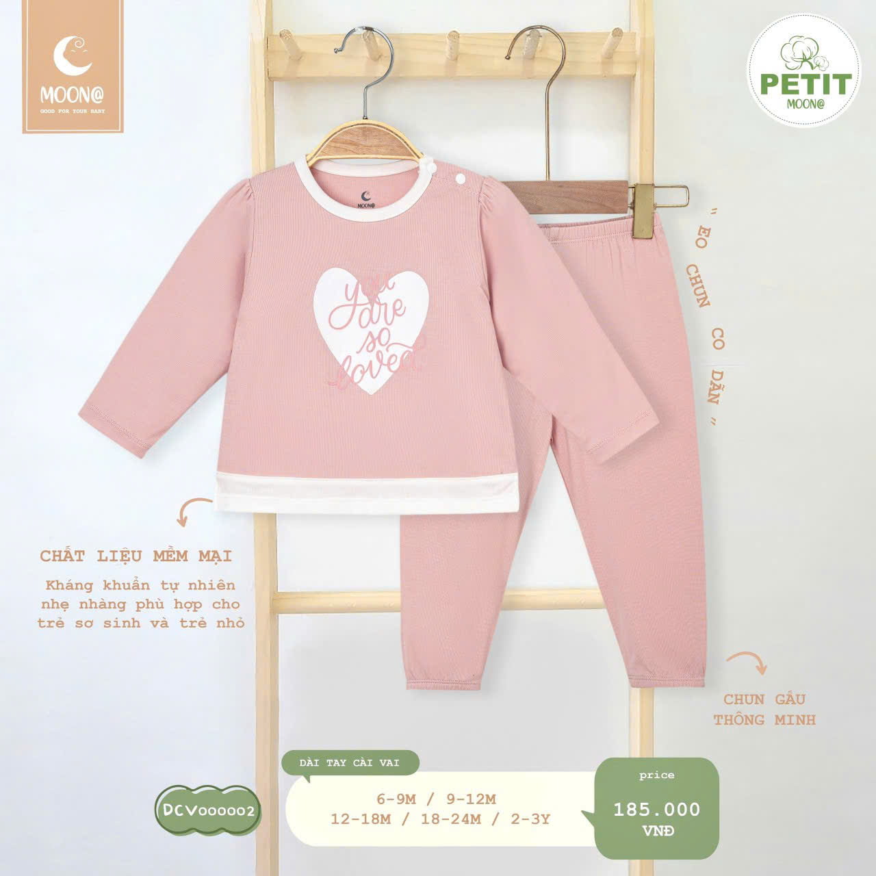 Bộ dài cài vai petit Moon@ - Ảnh 3