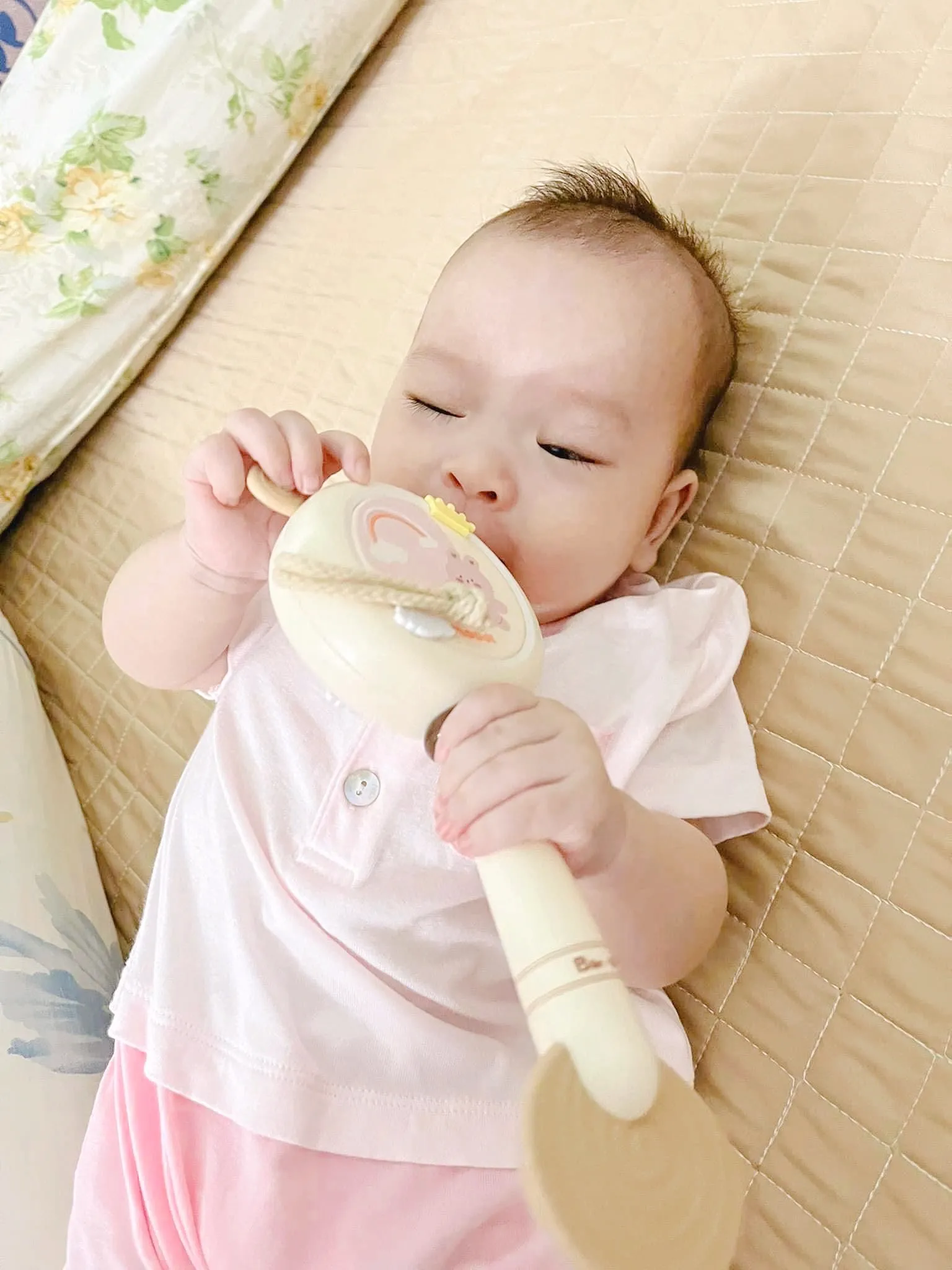 Trống lục lạc kiêm gặm nướu Modui Bar-rot - Ảnh 2