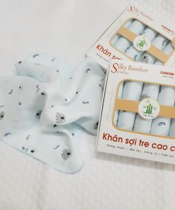 Khăn sữa sợi tre cao cấp CUNCON hộp 5 cái