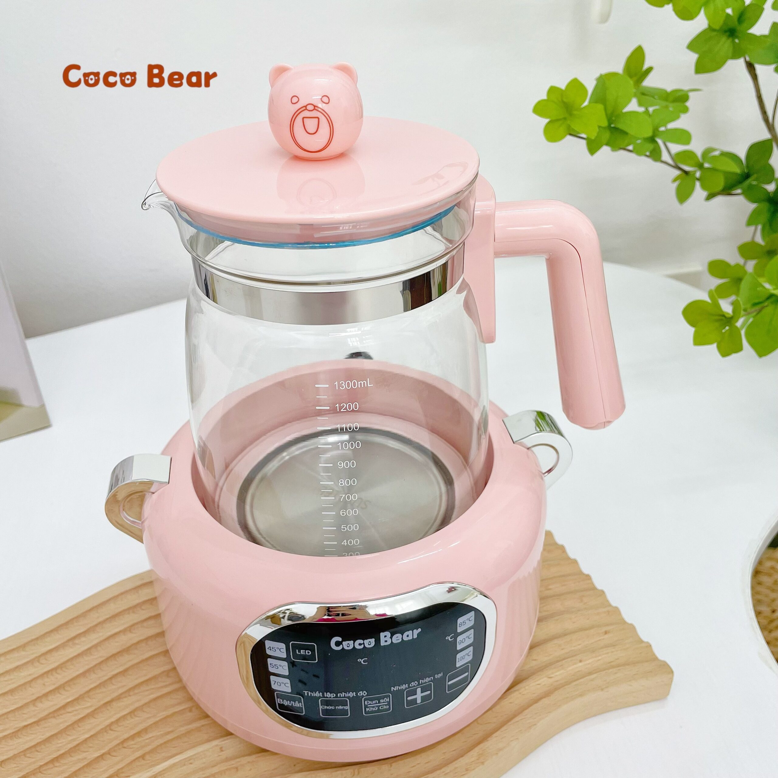 Máy đun nước pha sữa Coco Bear - có remote điều khiển từ xa - Ảnh 13
