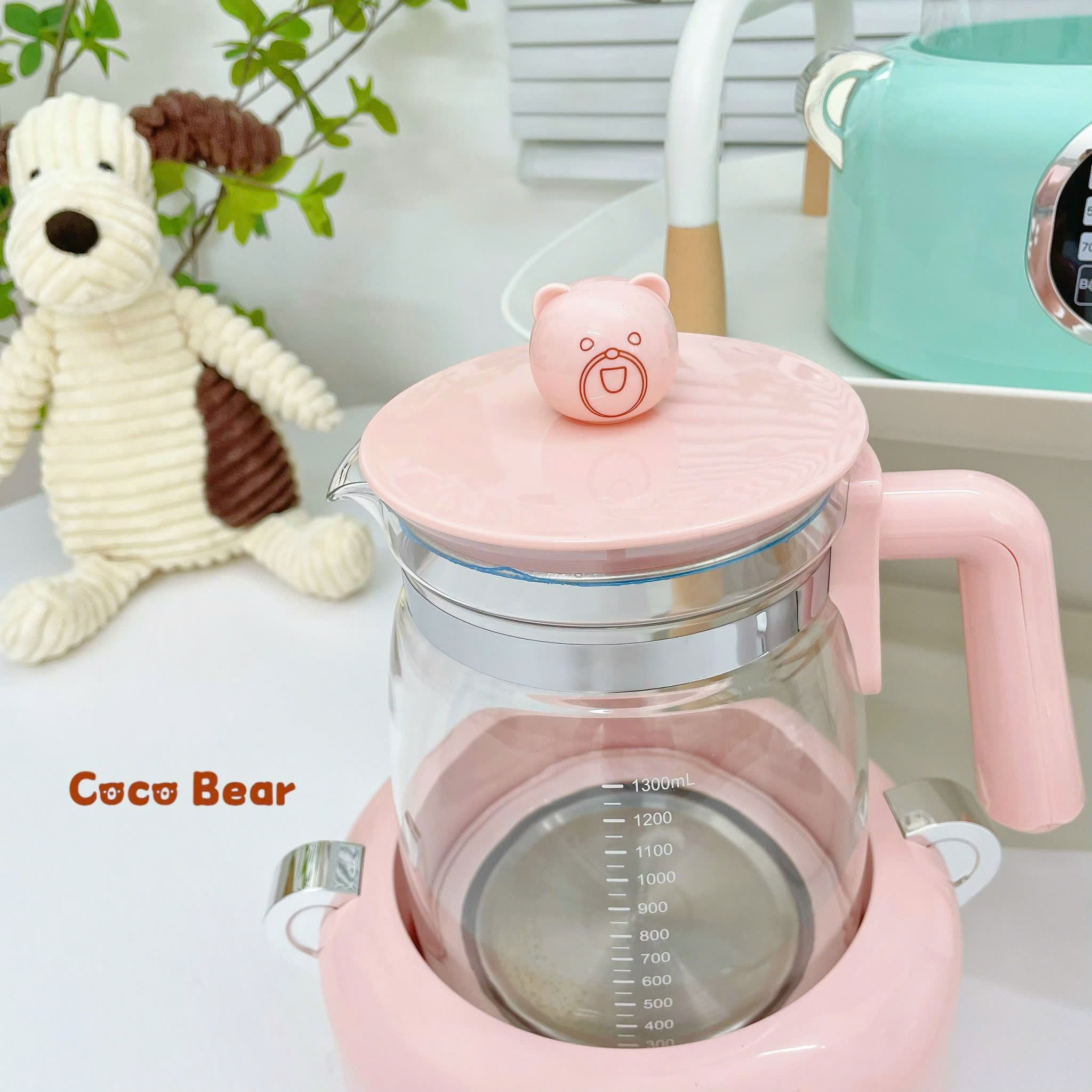 Máy đun nước pha sữa Coco Bear - có remote điều khiển từ xa - Ảnh 7