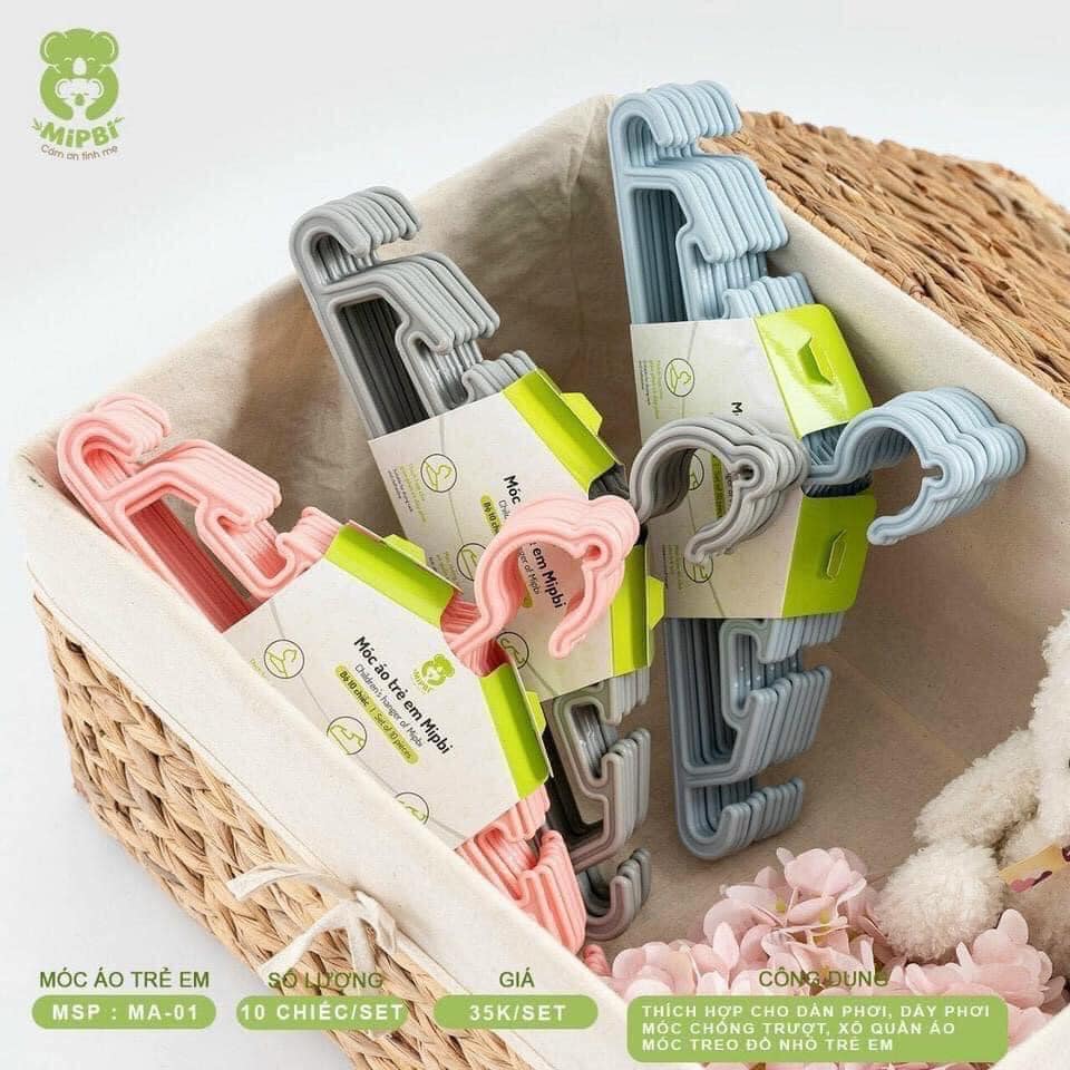 Set 10 móc nhựa treo đồ em bé Mipbi cao cấp - Ảnh 4