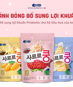 Bánh bỏng bổ sung lợi khuẩn BeBecook cho bé 12m+