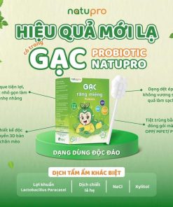 Gạc răng miệng Probiotic dạng que bổ sung lợi khuẩn