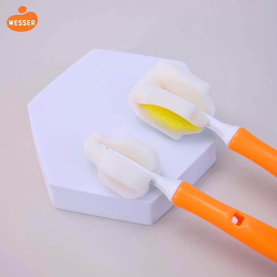 Cọ rửa bình sữa 2 đầu Wesser - Ảnh 6