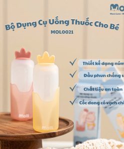 Bộ Dụng Cụ Uống Thuốc Cho Bé Molli 30ml, Chất Liệu Silicon An Toàn