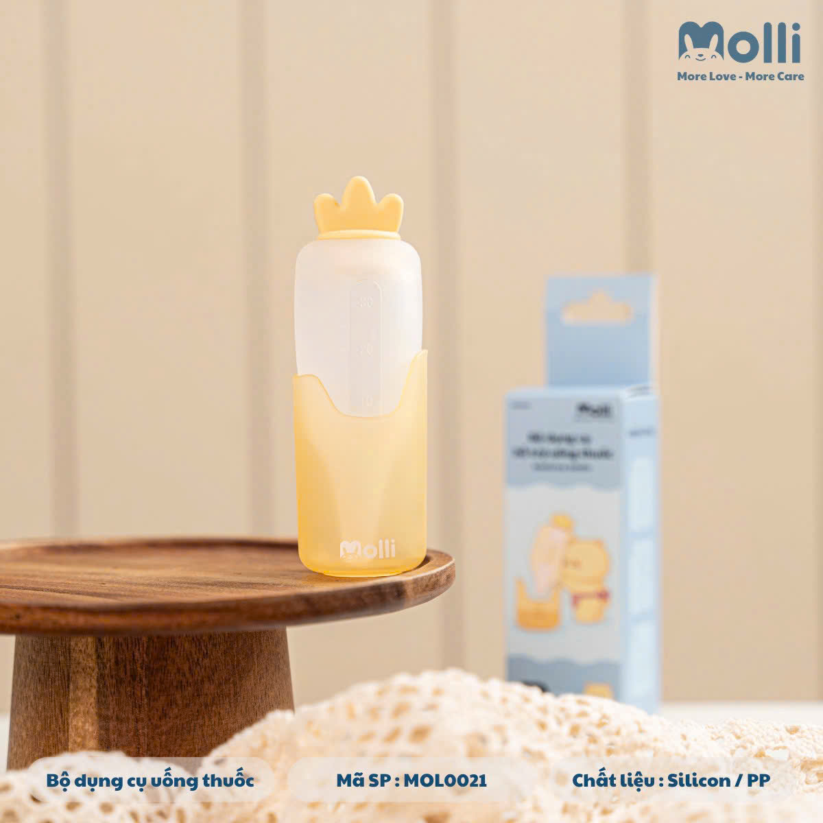 Bộ Dụng Cụ Uống Thuốc Cho Bé Molli 30ml, Chất Liệu Silicon An Toàn - Ảnh 8