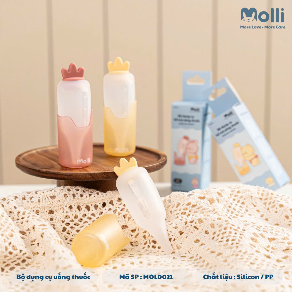 Bộ Dụng Cụ Uống Thuốc Cho Bé Molli 30ml, Chất Liệu Silicon An Toàn - Ảnh 7