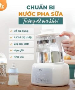 Máy đun và hâm nước pha sữa điện tử QUICK 12 PLUS + FatzBaby
