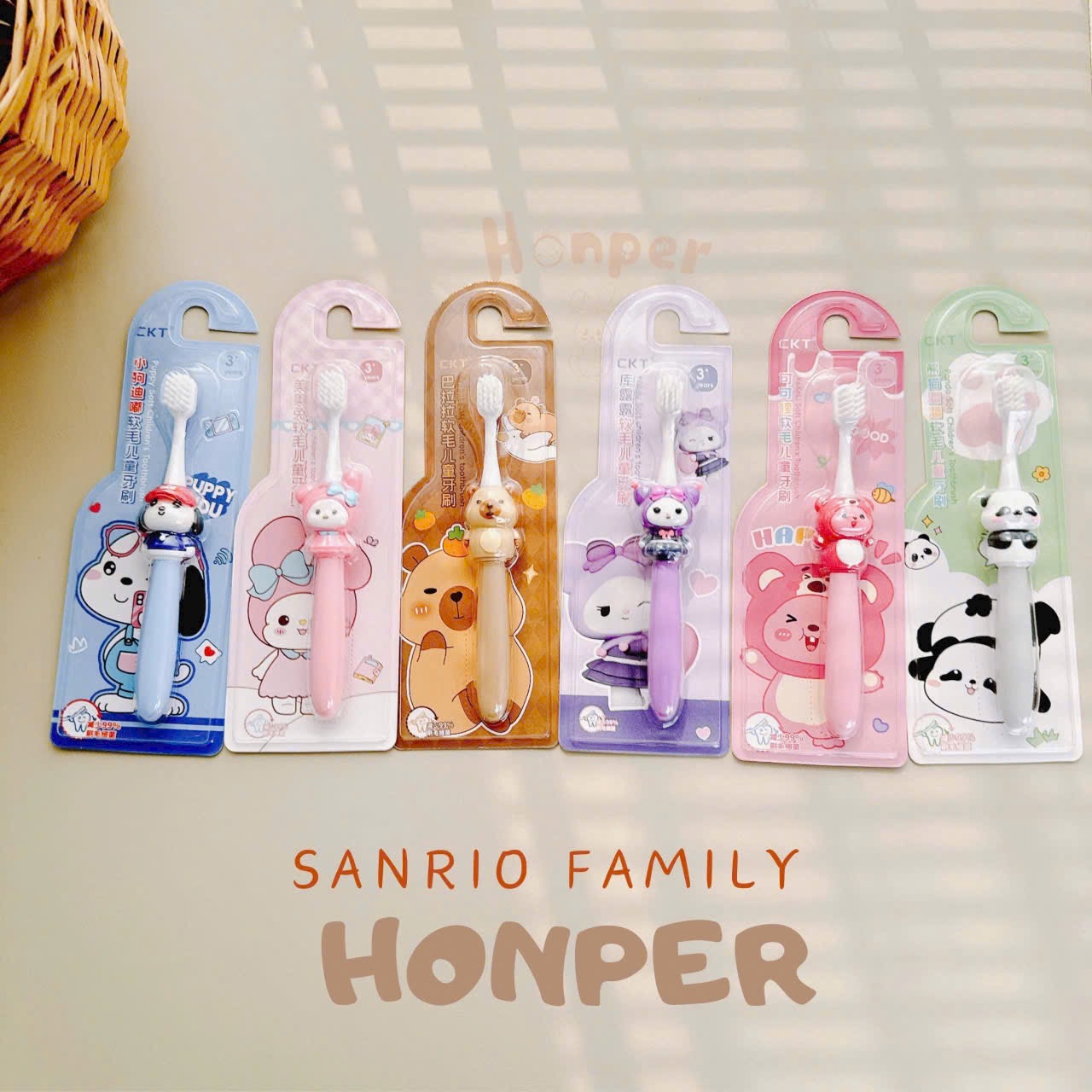 Bàn Chải Đánh Răng Lông Tơ Mềm Hình Thú Vui Nhộn Cho Bé - Ảnh 4