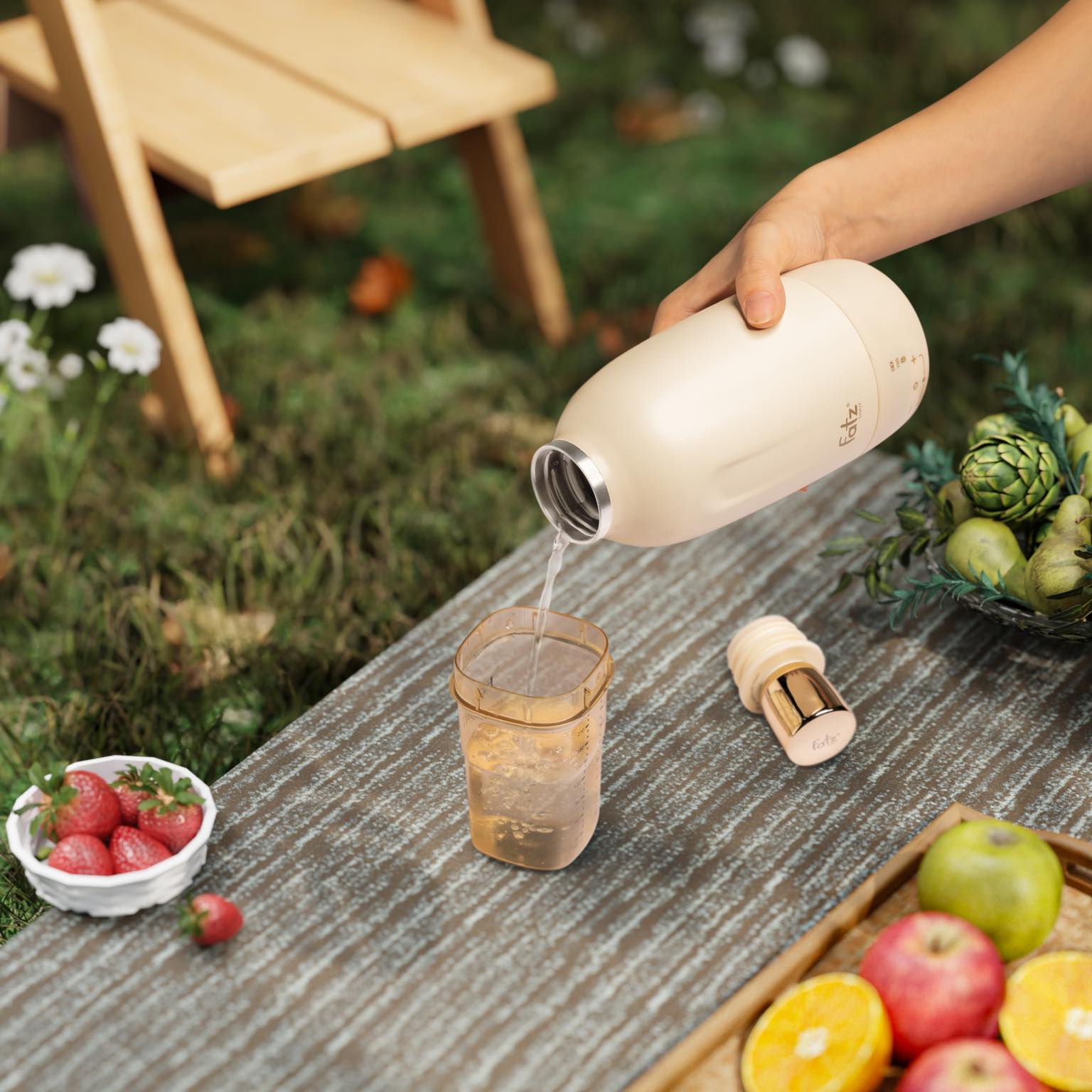 Bình đun, hâm và đo độ tinh khiết nước pha sữa di động Mini Smart 11 Plus - Ảnh 6